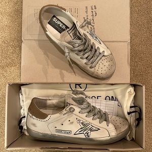Womens Golden Goose white/beige size 36